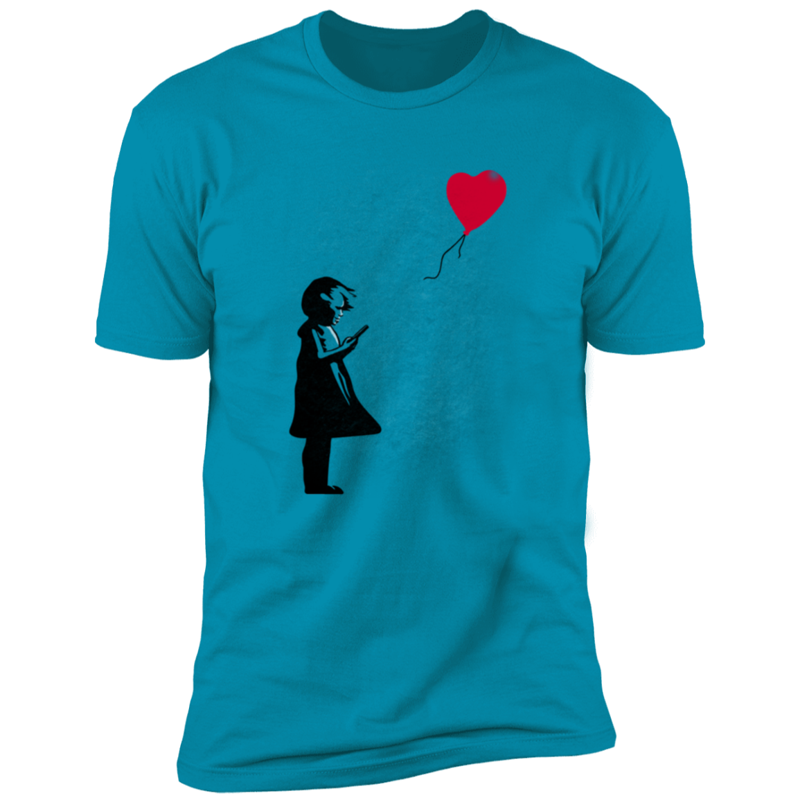 Girl With Phone Men's Premium T-Shirt