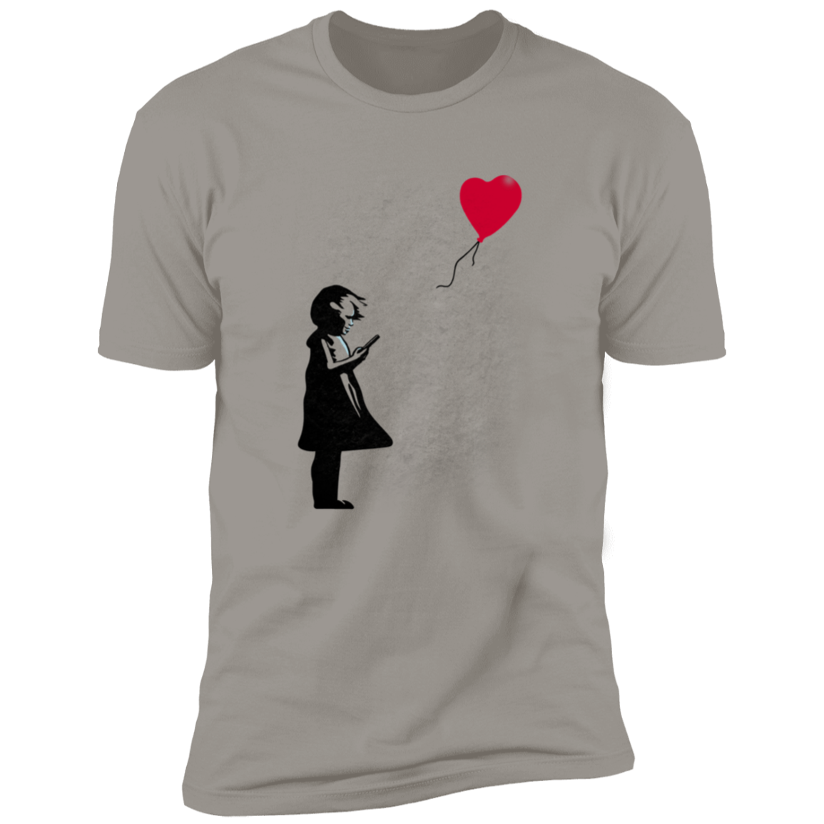 Girl With Phone Men's Premium T-Shirt