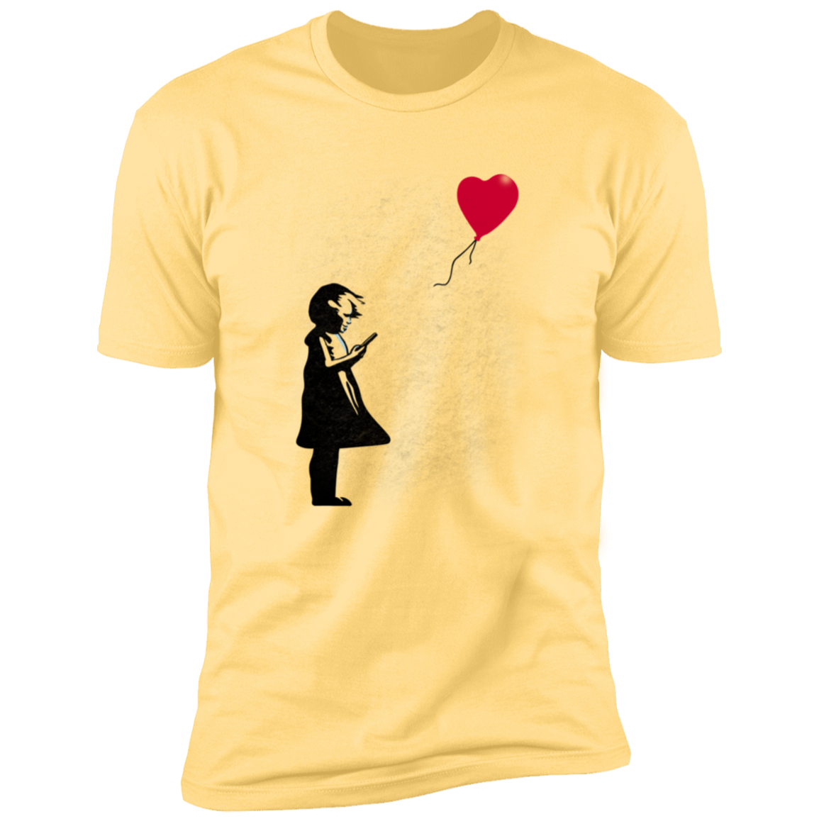 Girl With Phone Men's Premium T-Shirt