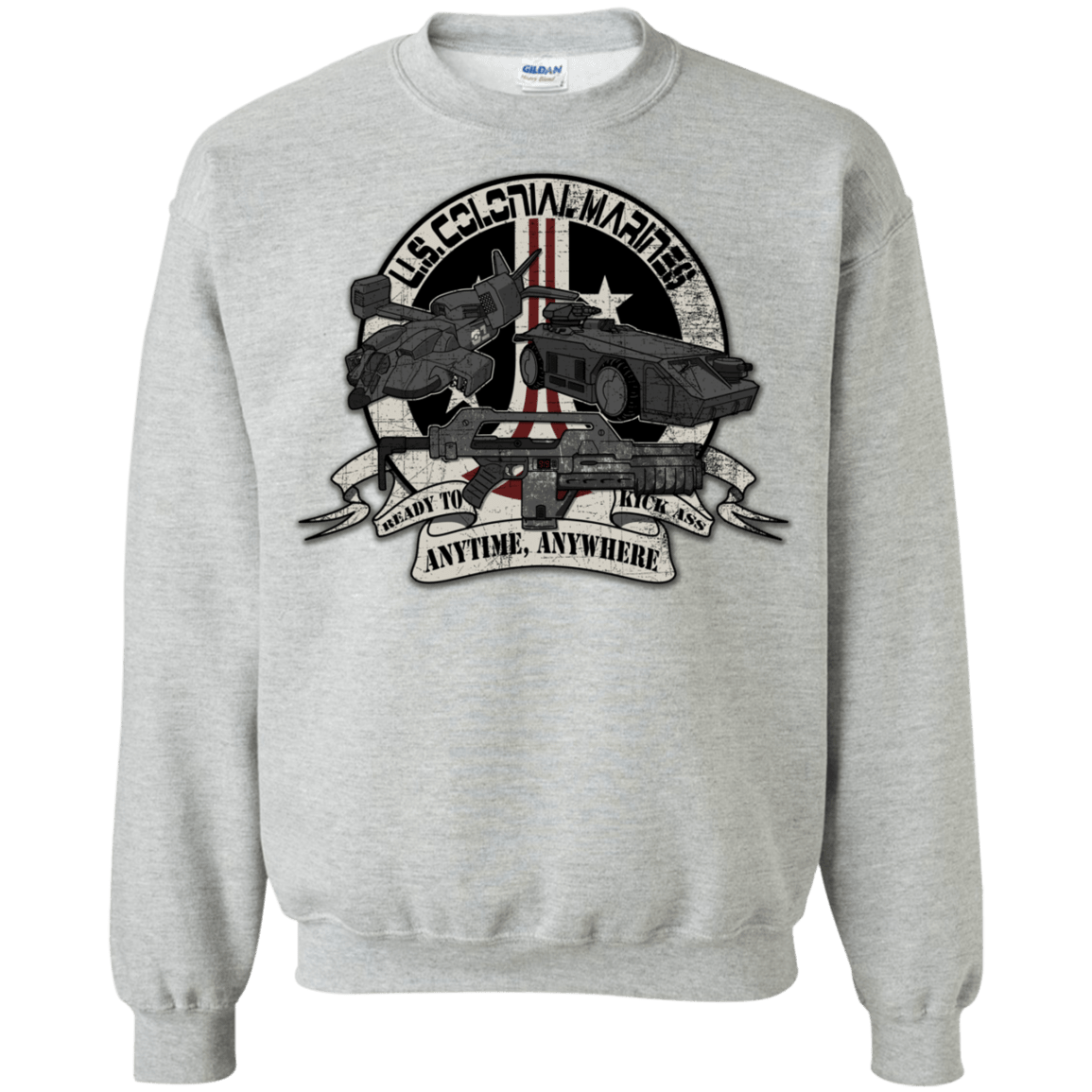 Sweatshirts Sport Grey / Small Anytime Anywhere Crewneck Sweatshirt