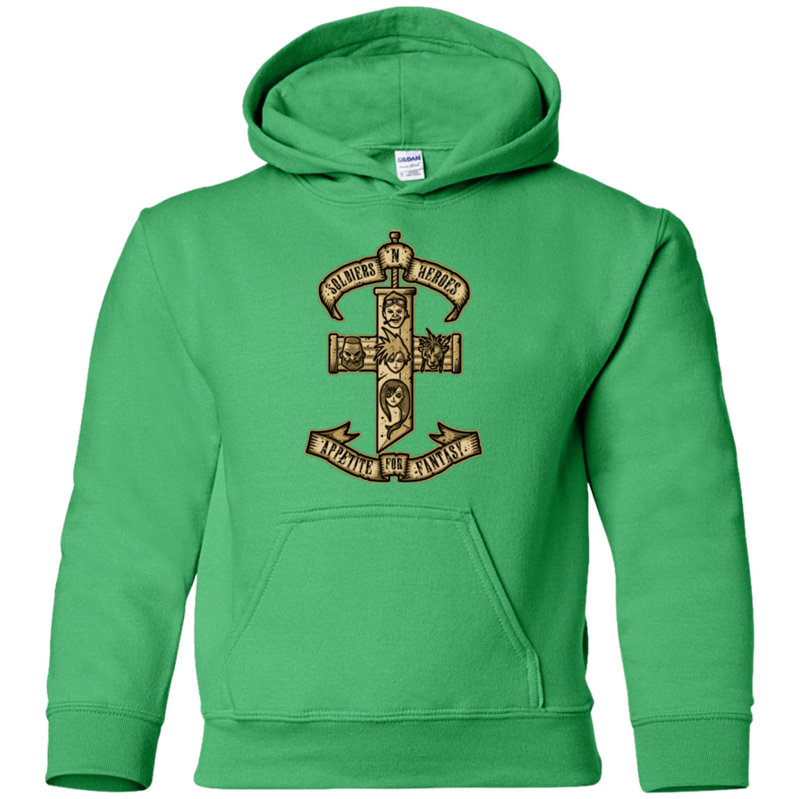 Sweatshirts Irish Green / YS APPETITE FOR FANTASY Youth Hoodie