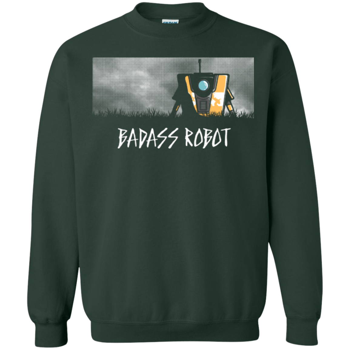 Sweatshirts Forest Green / Small BADASS ROBOT Crewneck Sweatshirt