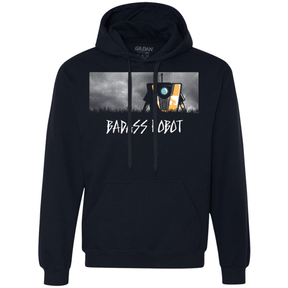 Sweatshirts Navy / Small BADASS ROBOT Premium Fleece Hoodie