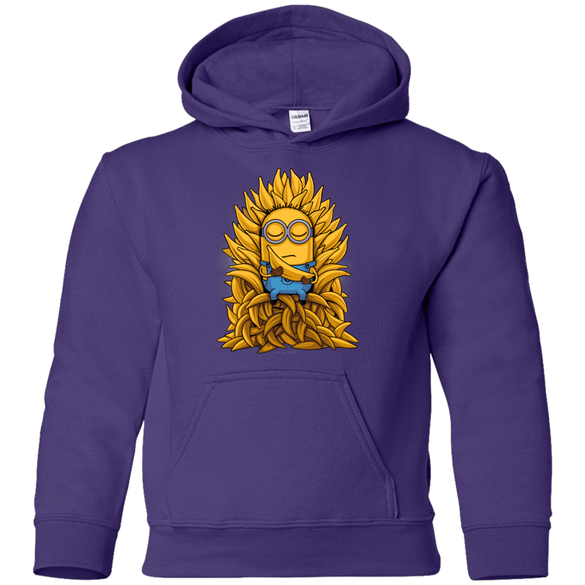 Sweatshirts Purple / YS Banana Throne Youth Hoodie
