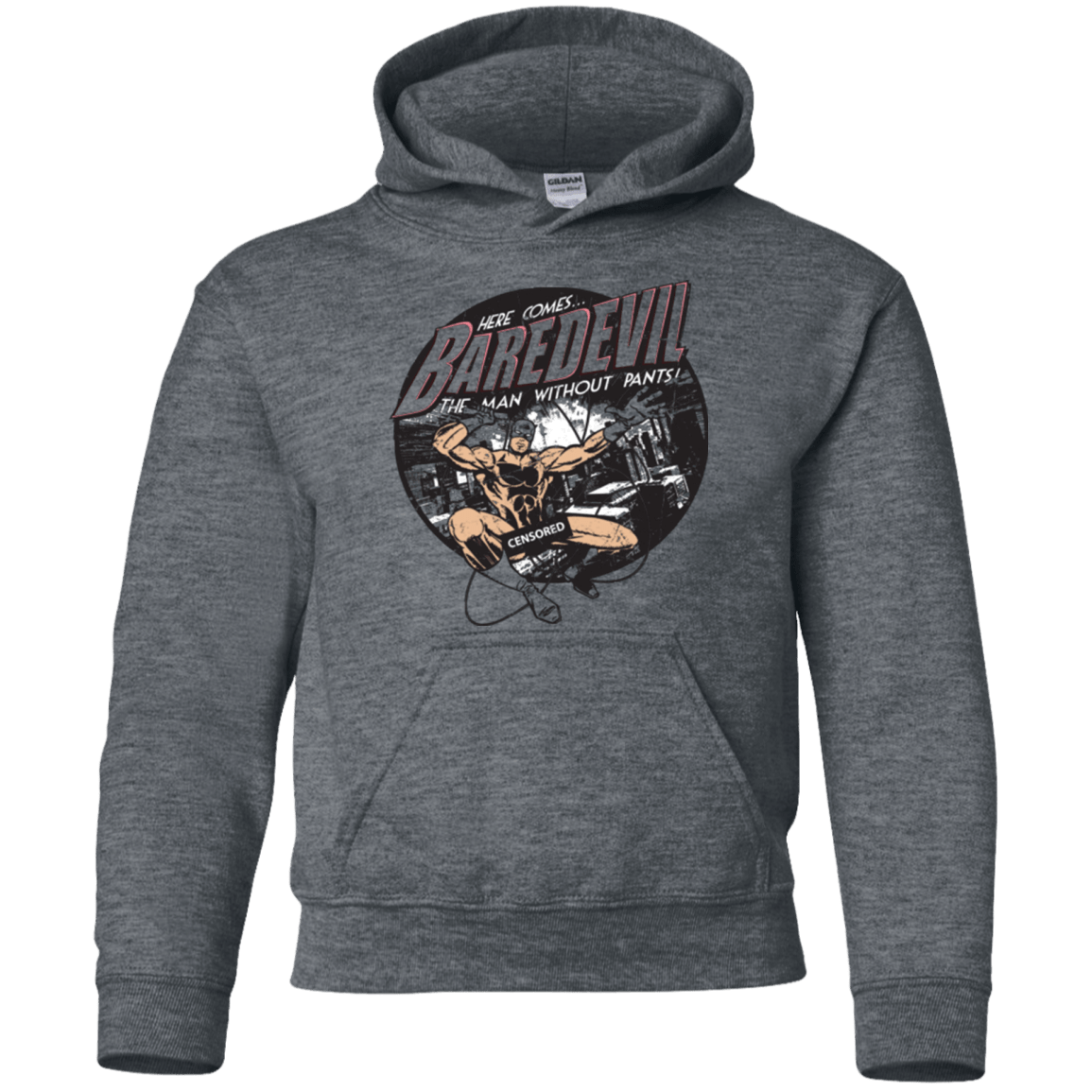Sweatshirts Dark Heather / YS Baredevil Youth Hoodie
