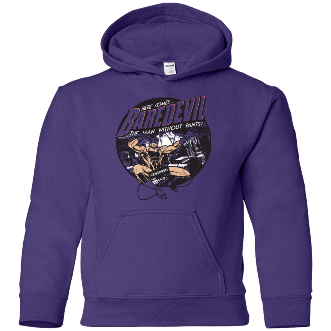 Sweatshirts Purple / YS Baredevil Youth Hoodie