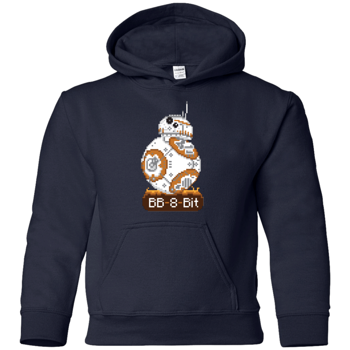 Sweatshirts Navy / YS BB8Bit Youth Hoodie
