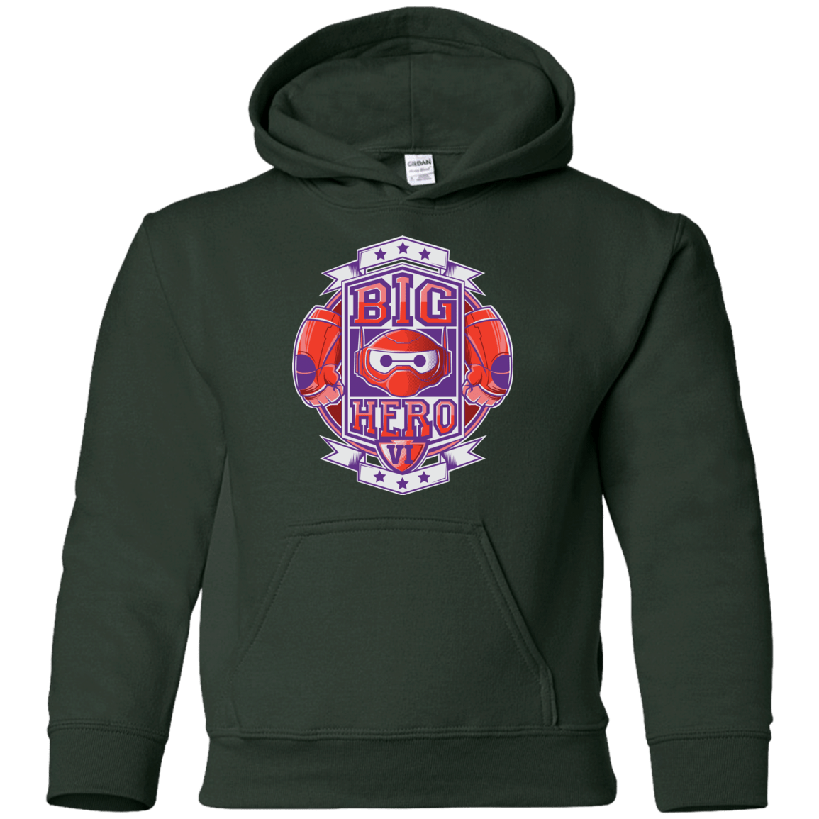 Sweatshirts Forest Green / YS BIG HERO VI BOXING Youth Hoodie