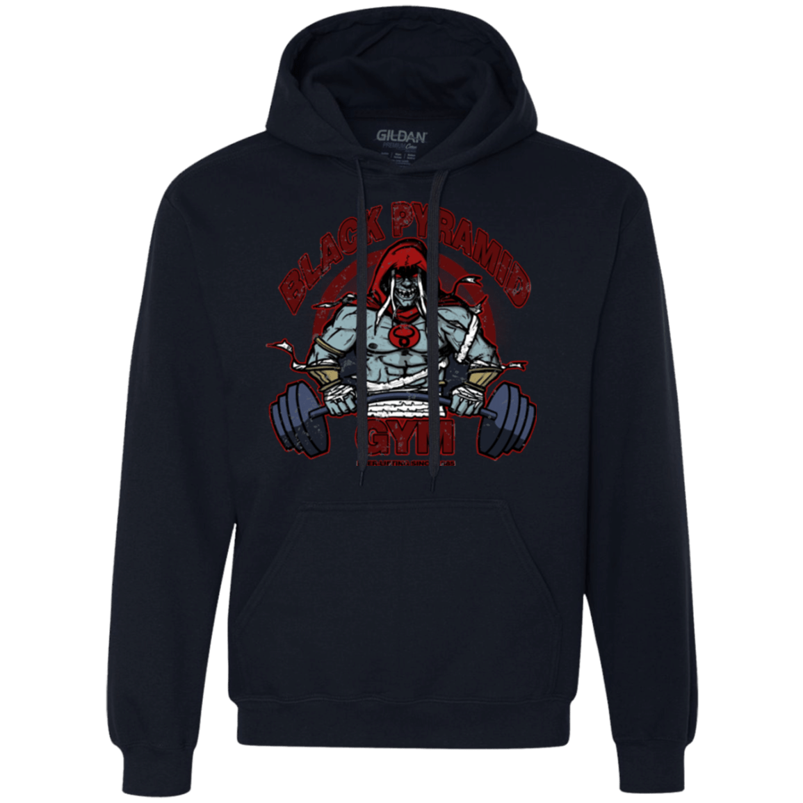 Sweatshirts Navy / Small Black Pyramid Gym Premium Fleece Hoodie