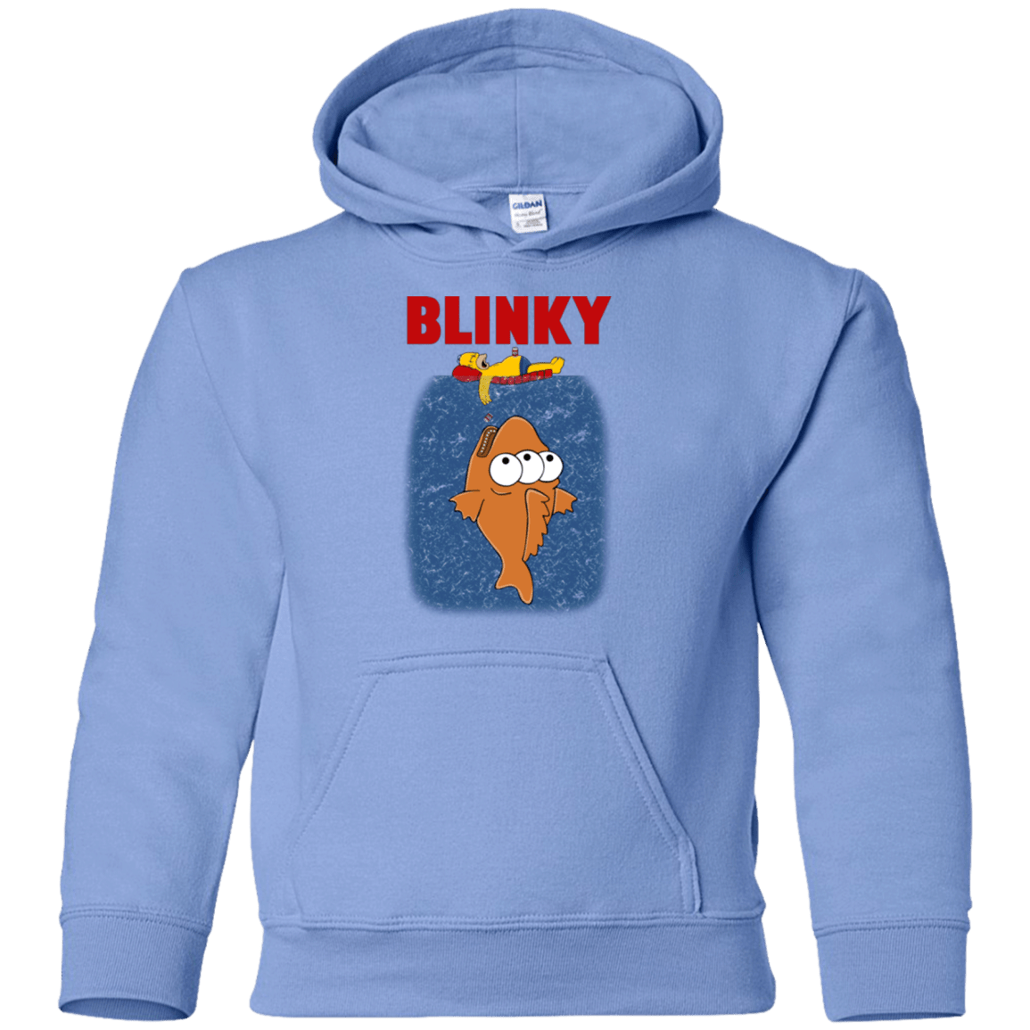 Sweatshirts Carolina Blue / YS Blinky Jaws Youth Hoodie