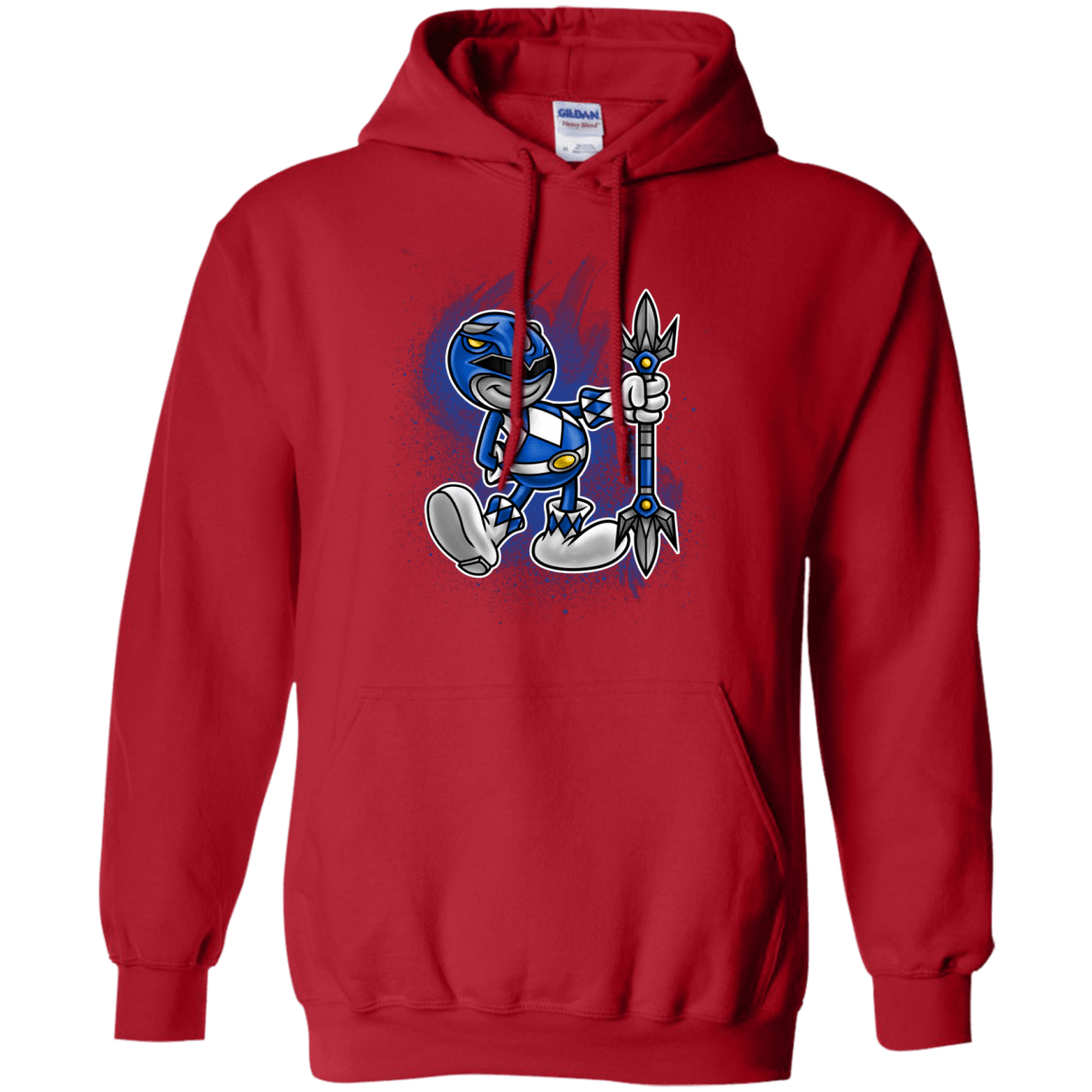 Sweatshirts Red / Small Blue Ranger Artwork Pullover Hoodie