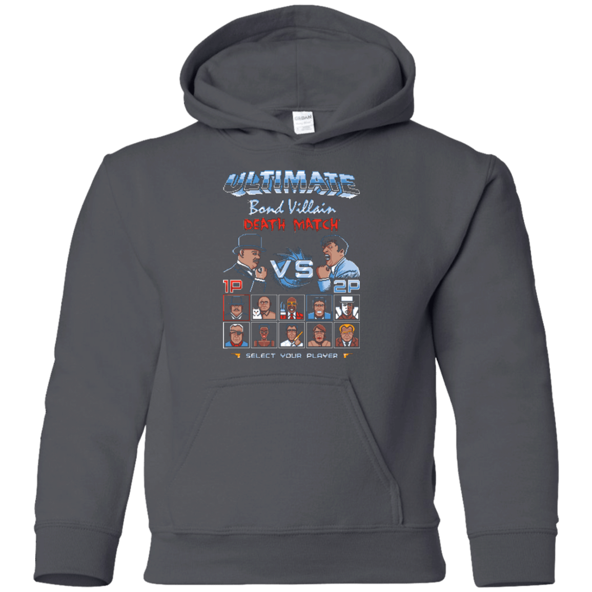 Sweatshirts Charcoal / YS Bond Villain Death Match Youth Hoodie
