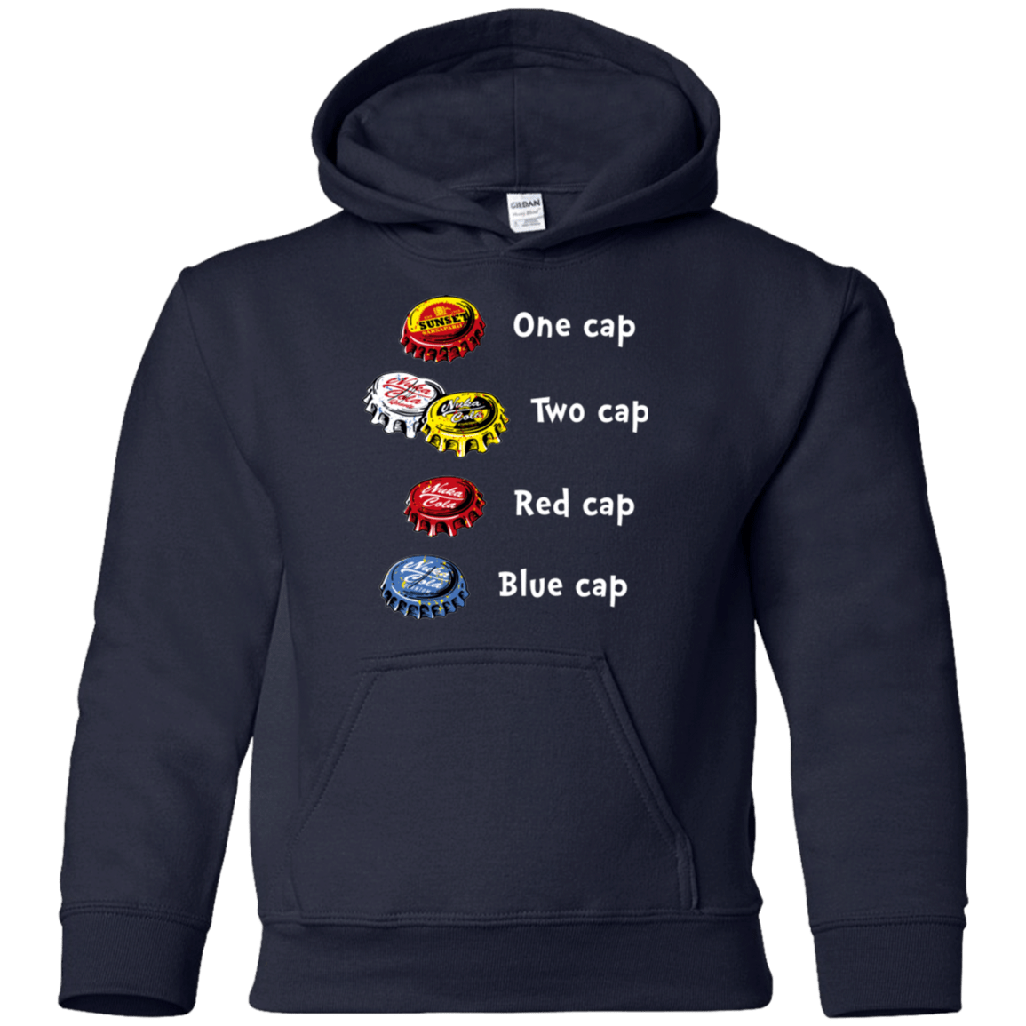 Sweatshirts Navy / YS Bottle Caps Fever Youth Hoodie