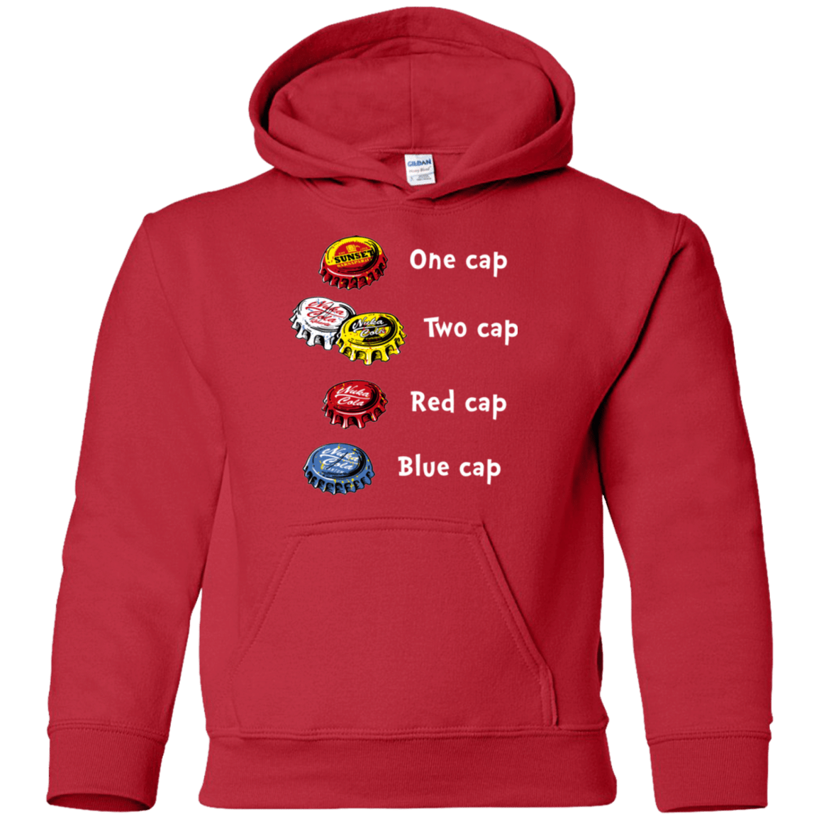 Sweatshirts Red / YS Bottle Caps Fever Youth Hoodie