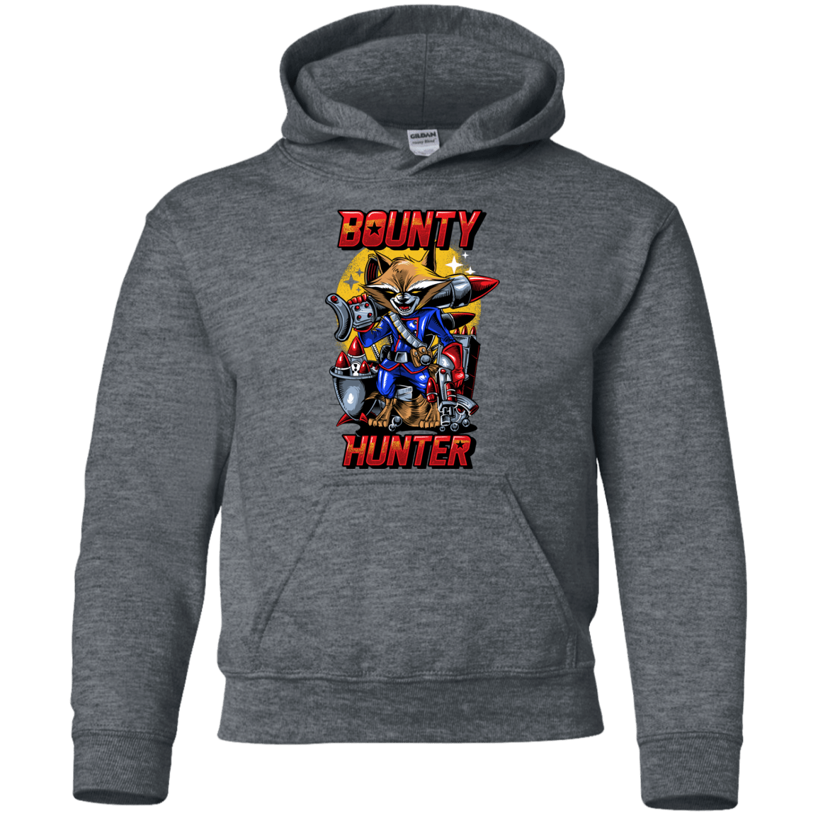 Sweatshirts Dark Heather / YS Bounty Hunter Youth Hoodie