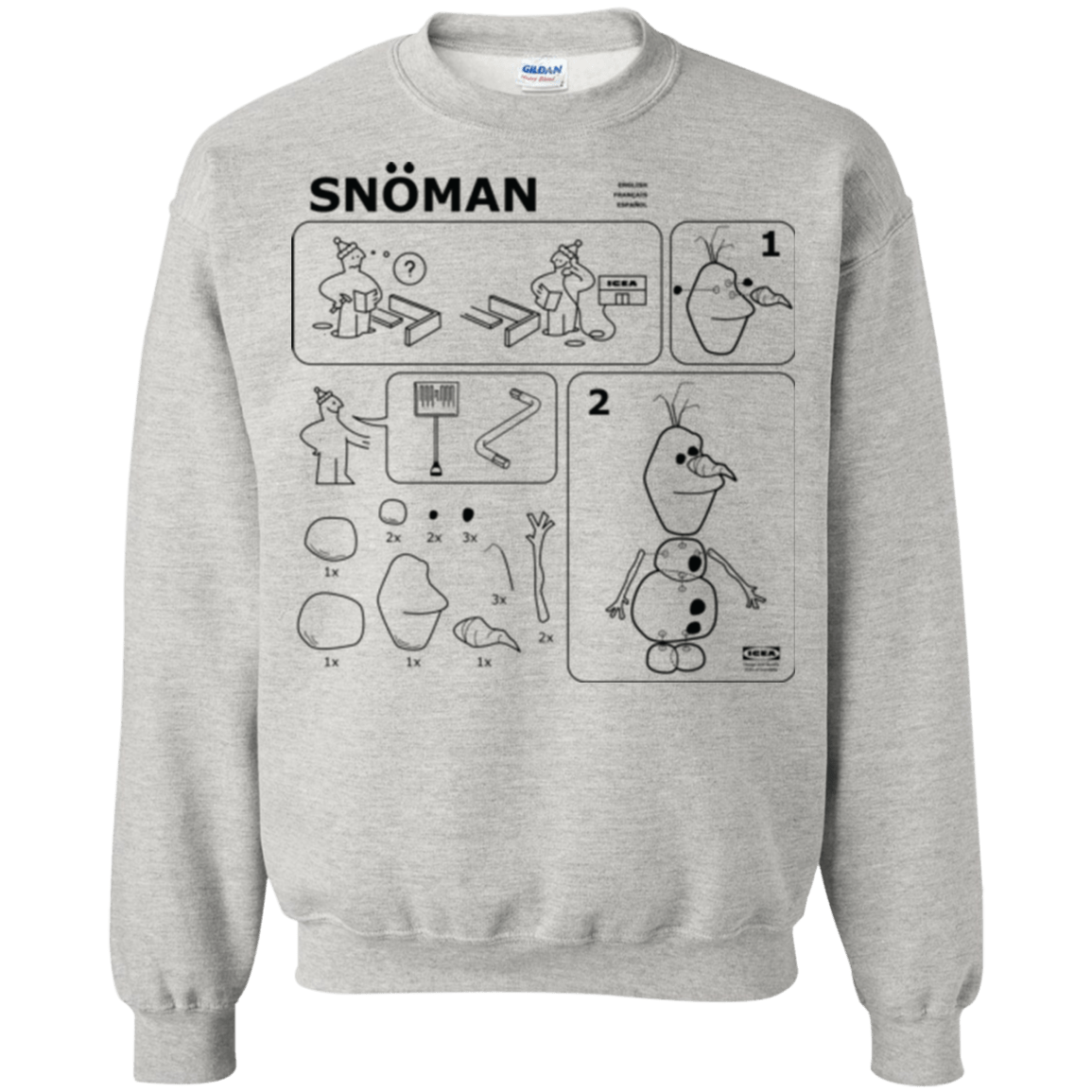 Sweatshirts Ash / Small Build a Snowman Crewneck Sweatshirt