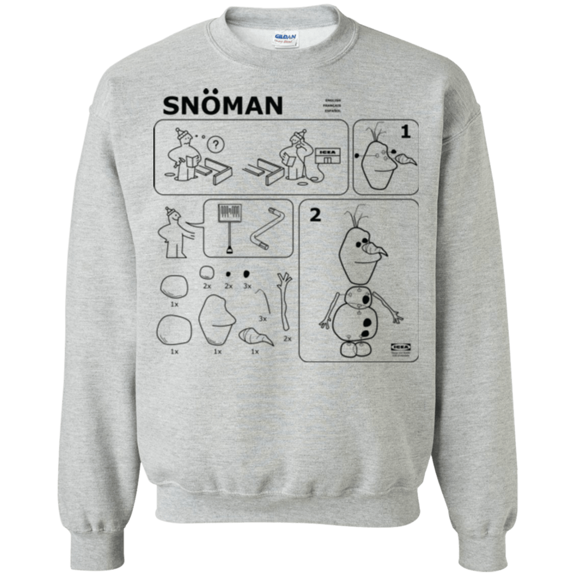 Sweatshirts Sport Grey / Small Build a Snowman Crewneck Sweatshirt