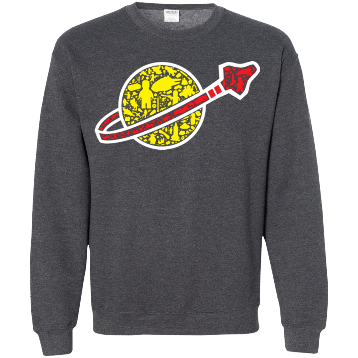 Sweatshirts Dark Heather / Small Building in Space Crewneck Sweatshirt