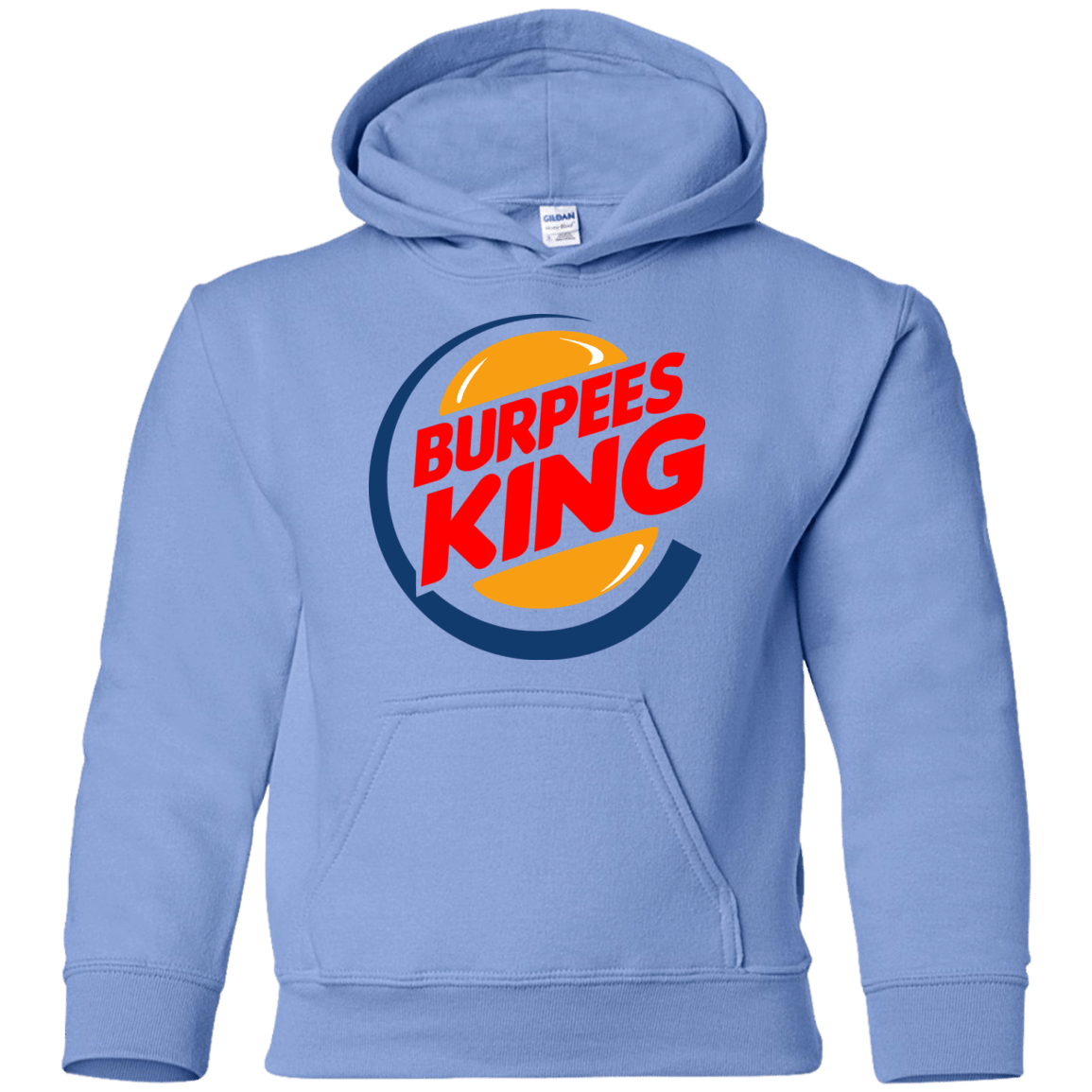 Sweatshirts Carolina Blue / YS Burpees King Youth Hoodie