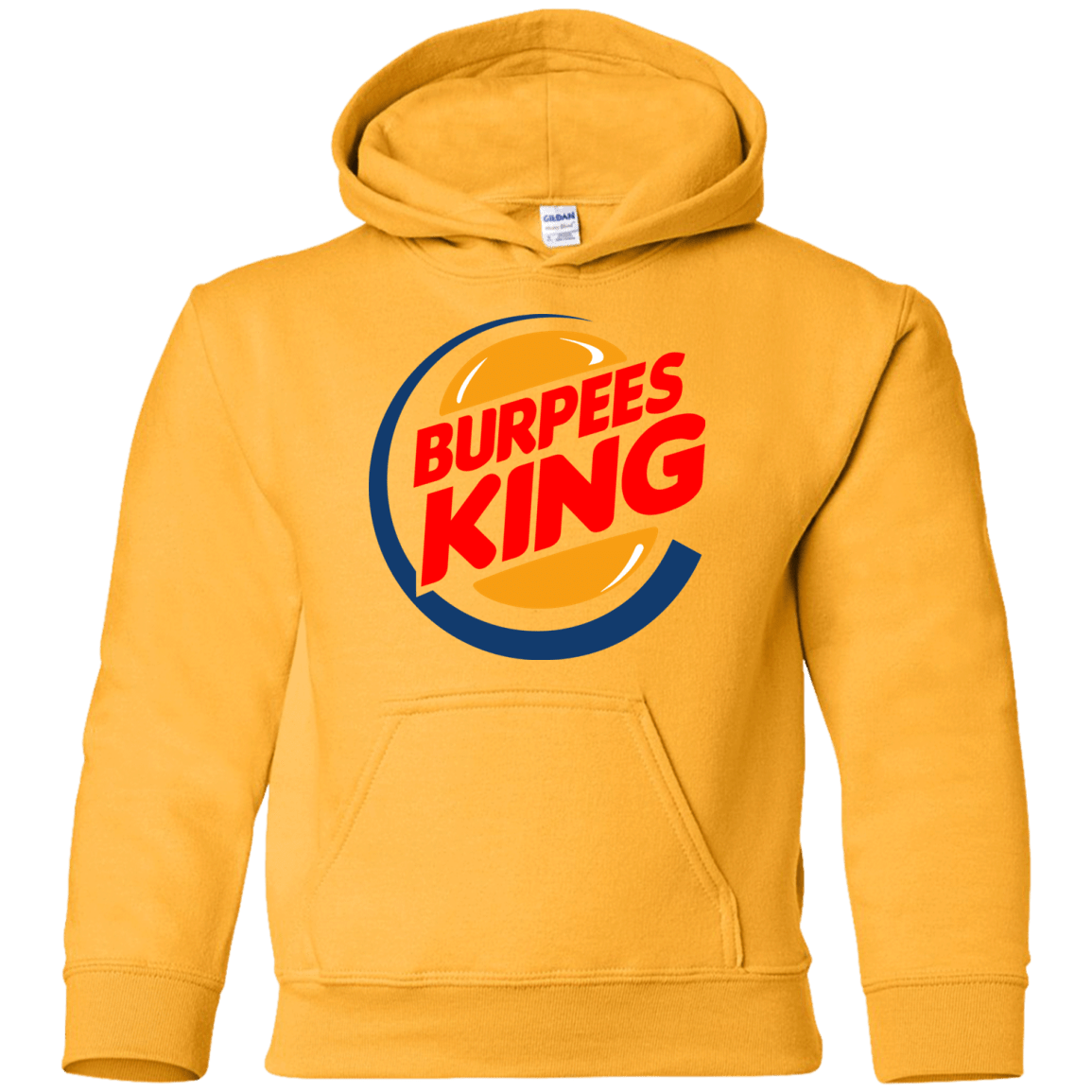 Sweatshirts Gold / YS Burpees King Youth Hoodie