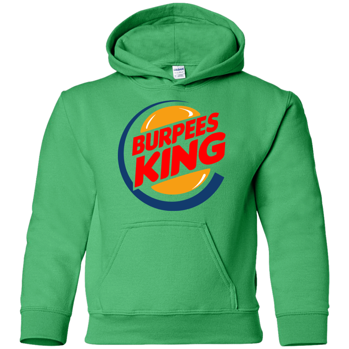 Sweatshirts Irish Green / YS Burpees King Youth Hoodie