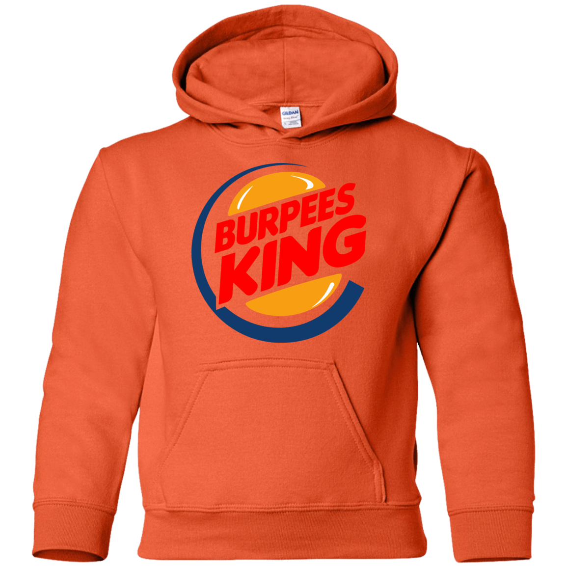 Sweatshirts Orange / YS Burpees King Youth Hoodie