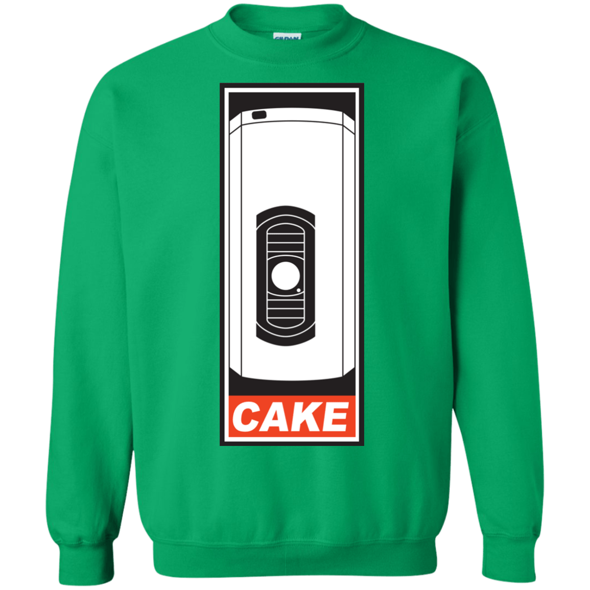 Sweatshirts Irish Green / Small Cake is a Lie Crewneck Sweatshirt