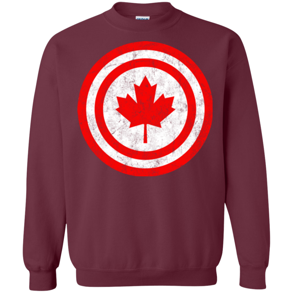 Sweatshirts Maroon / Small Captain Canada Crewneck Sweatshirt