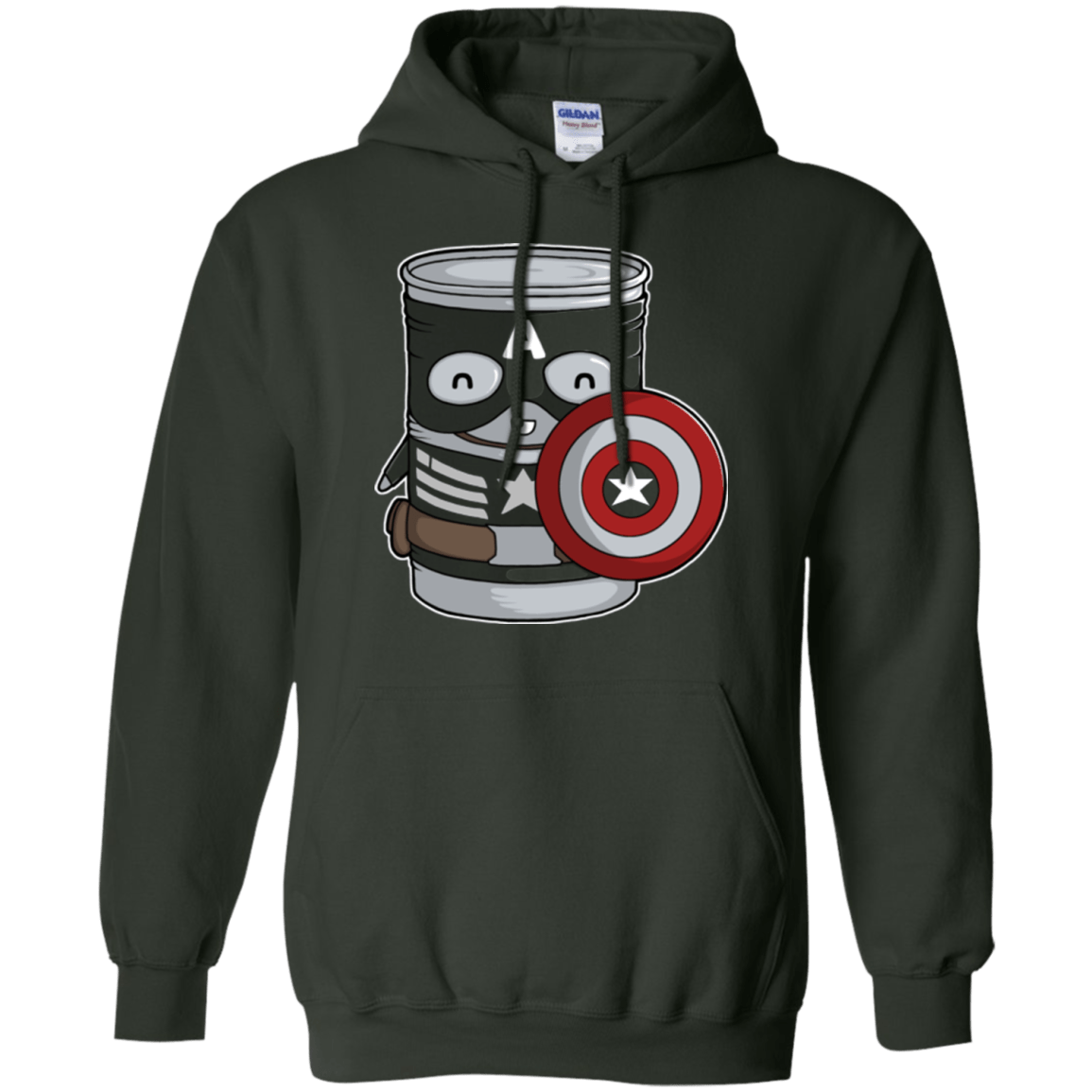 Sweatshirts Forest Green / Small CapTin America Pullover Hoodie