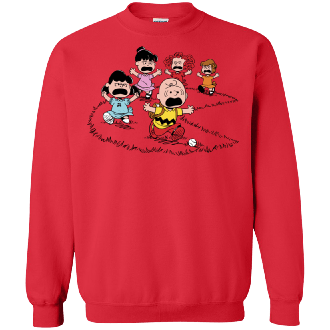 Sweatshirts Red / Small Charlie Pac Man Crewneck Sweatshirt