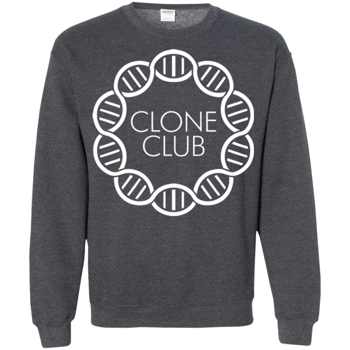 Sweatshirts Dark Heather / Small Clone Club Crewneck Sweatshirt