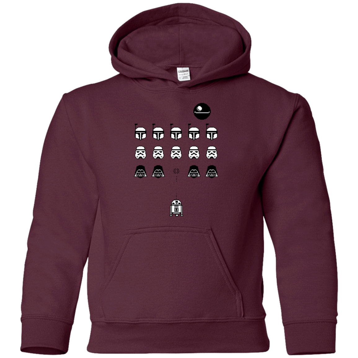 Sweatshirts Maroon / YS Dark Invaders Youth Hoodie