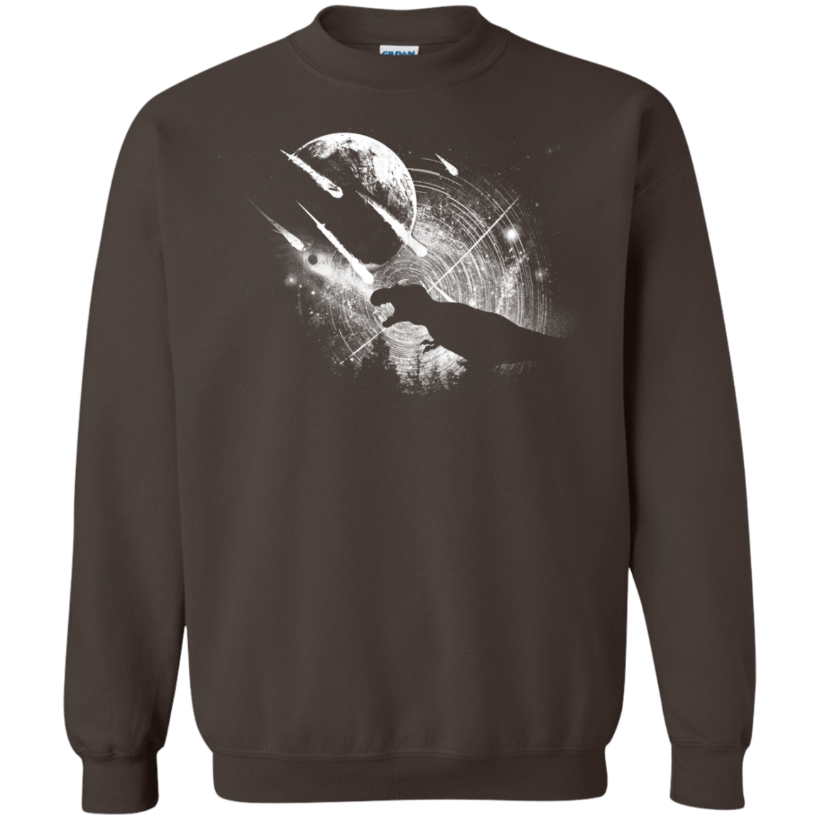 Sweatshirts Dark Chocolate / Small Dino death Crewneck Sweatshirt