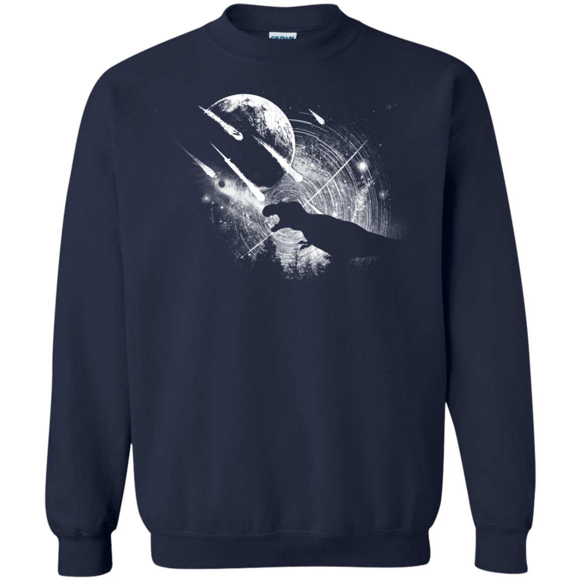 Sweatshirts Navy / Small Dino death Crewneck Sweatshirt
