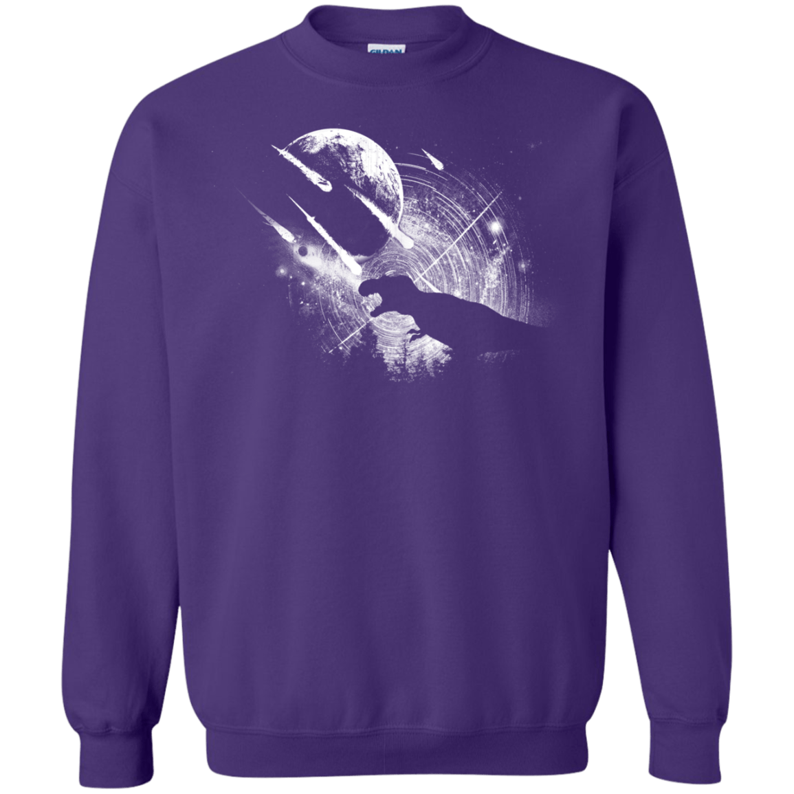 Sweatshirts Purple / Small Dino death Crewneck Sweatshirt