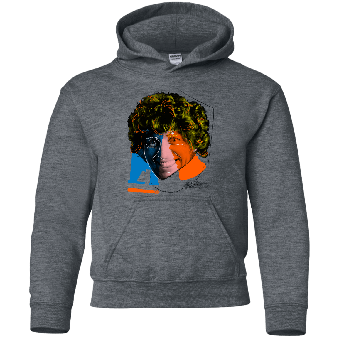 Sweatshirts Dark Heather / YS Doctor Warwhol 4 Youth Hoodie