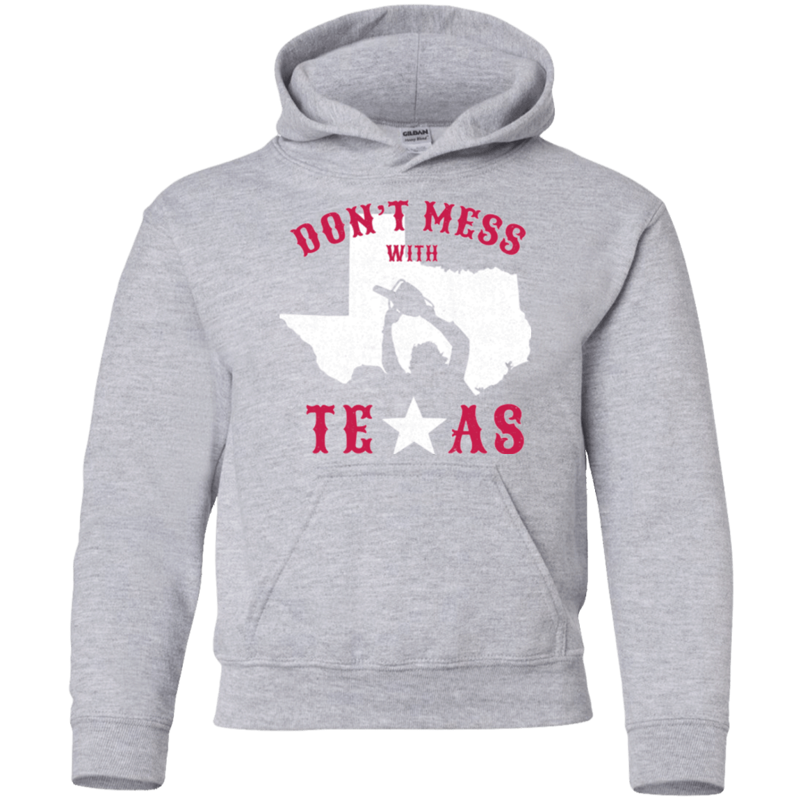 Sweatshirts Sport Grey / YS Dont Mess With Texas Youth Hoodie