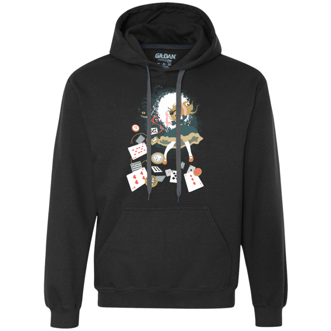 Sweatshirts Black / Small Down the rabbit hole Premium Fleece Hoodie