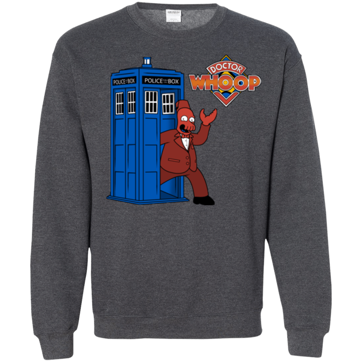 Sweatshirts Dark Heather / Small Dr. Whoop Crewneck Sweatshirt