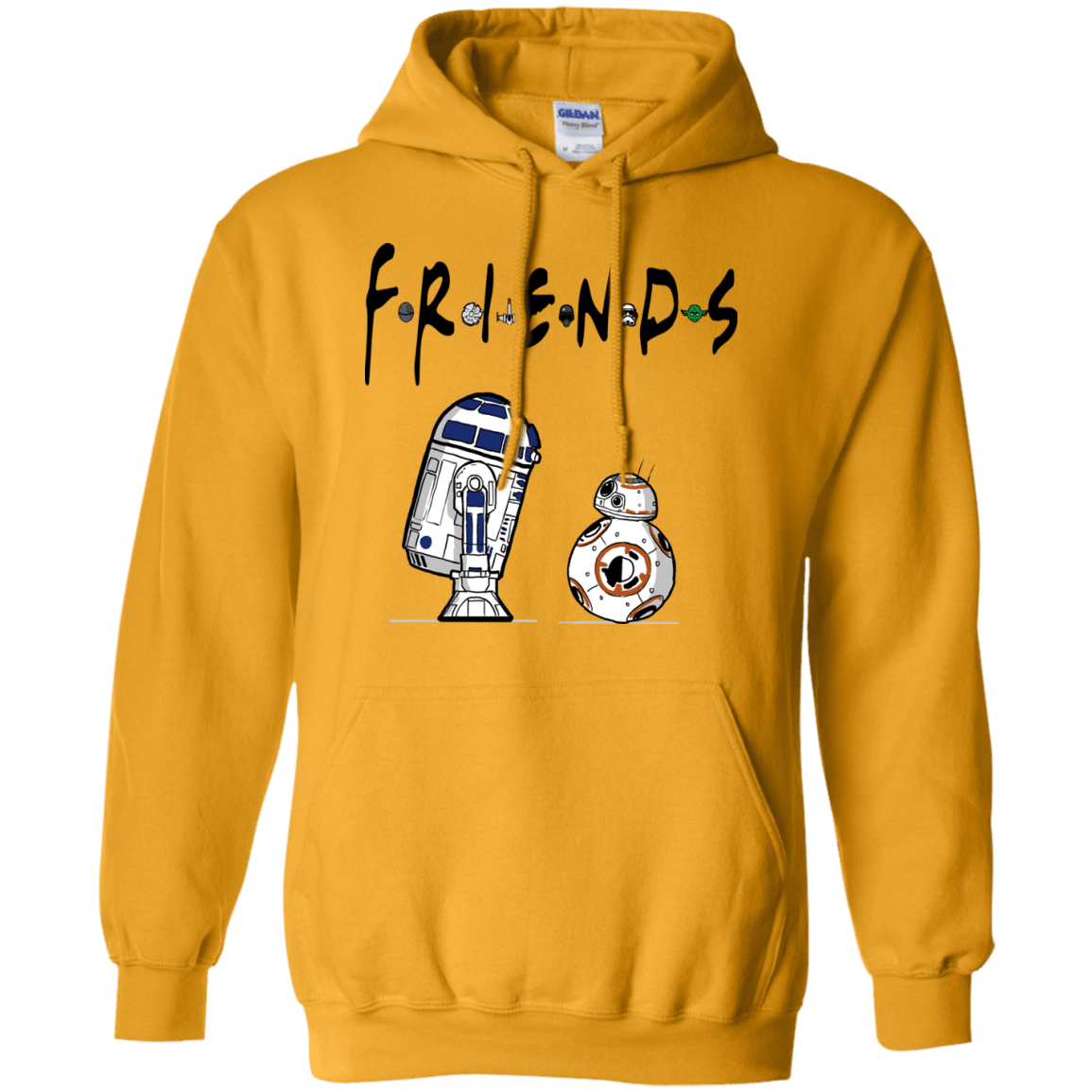 Sweatshirts Gold / Small Droid Friends Pullover Hoodie