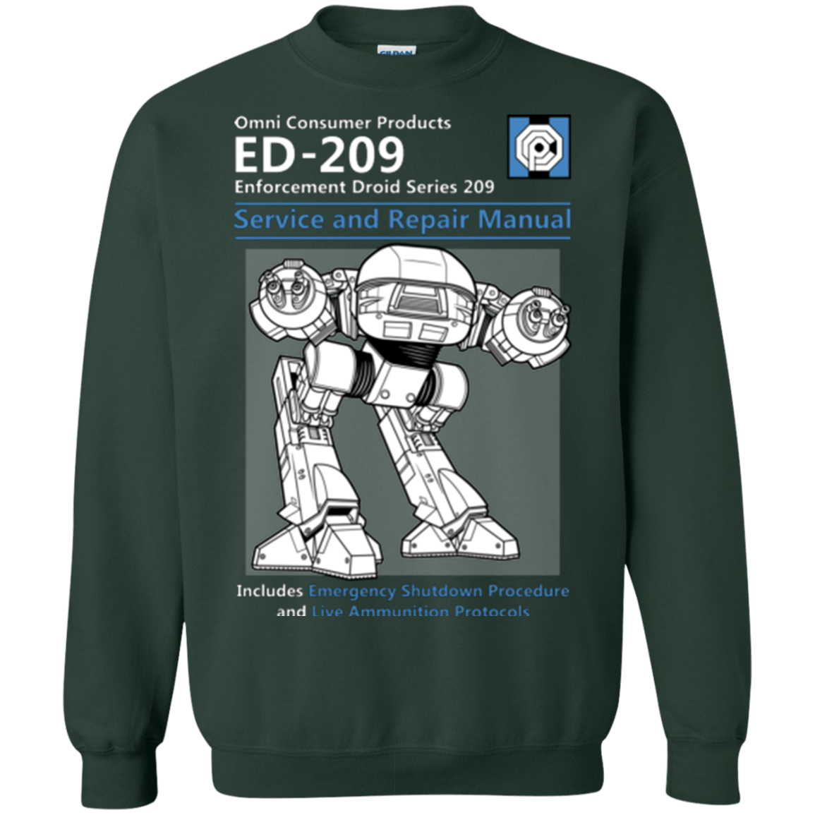 Sweatshirts Forest Green / Small ED209 SERVICE & REPAIR MANUAL Crewneck Sweatshirt
