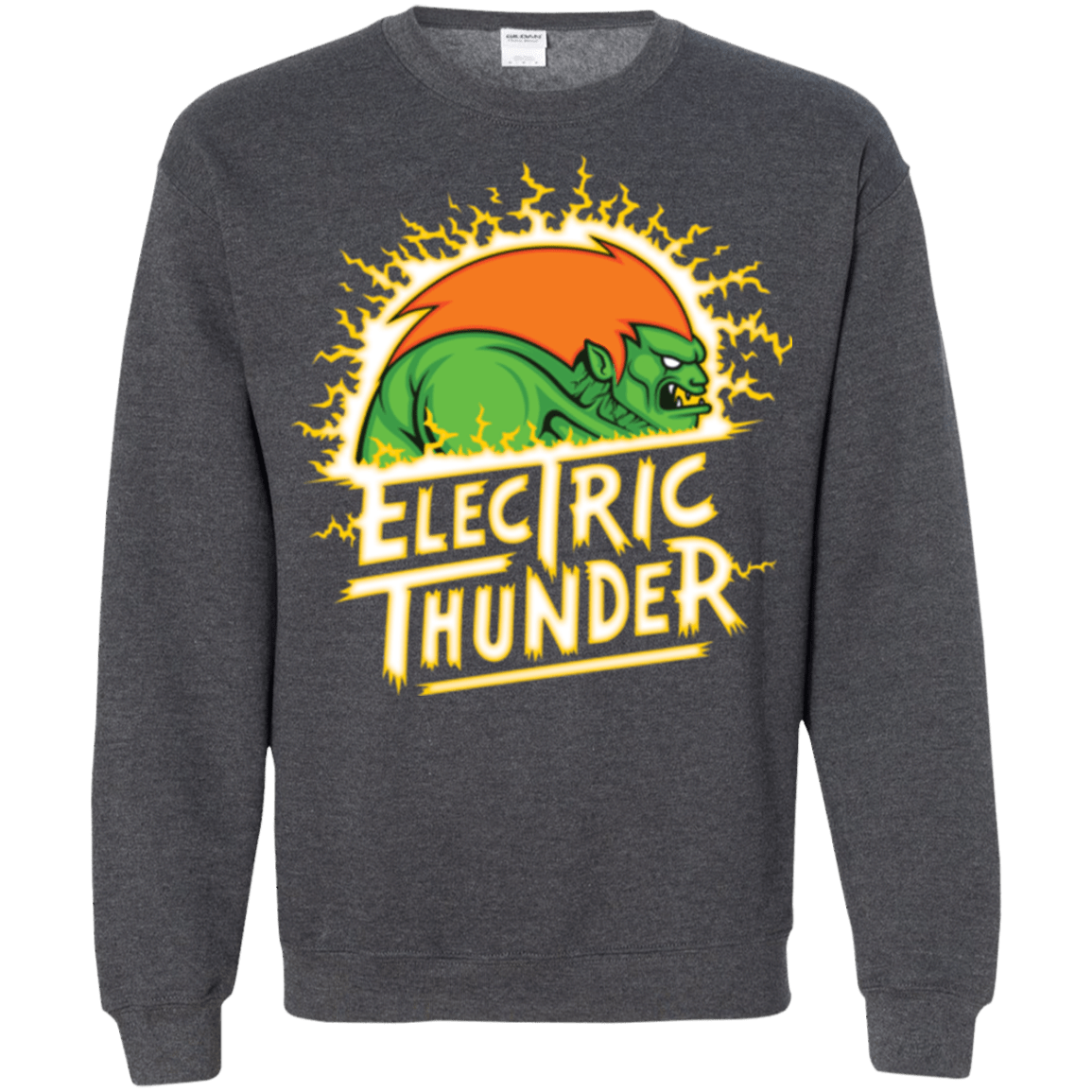 Sweatshirts Dark Heather / Small Electric Thunder Crewneck Sweatshirt