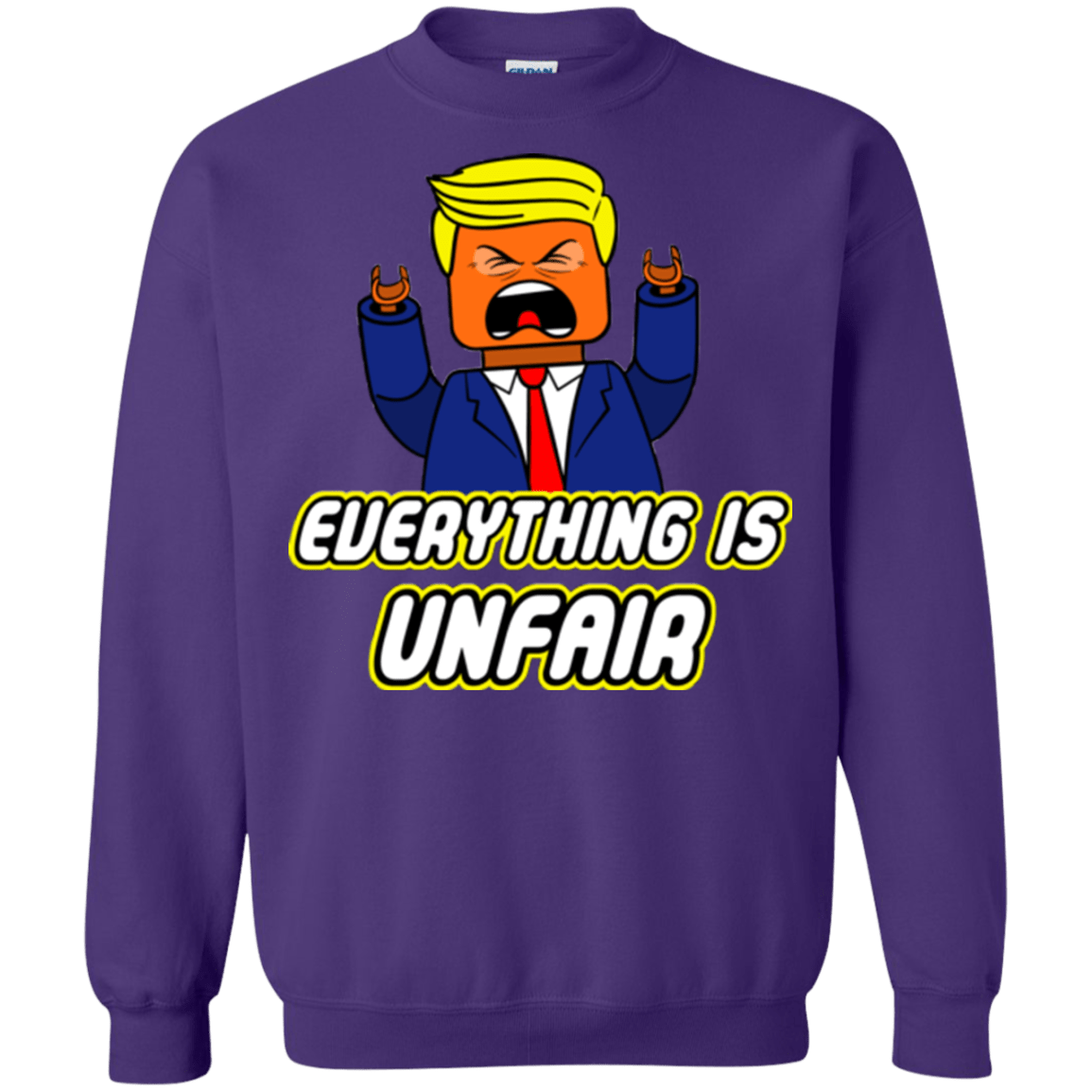 Sweatshirts Purple / Small Everything Is Unfair Crewneck Sweatshirt