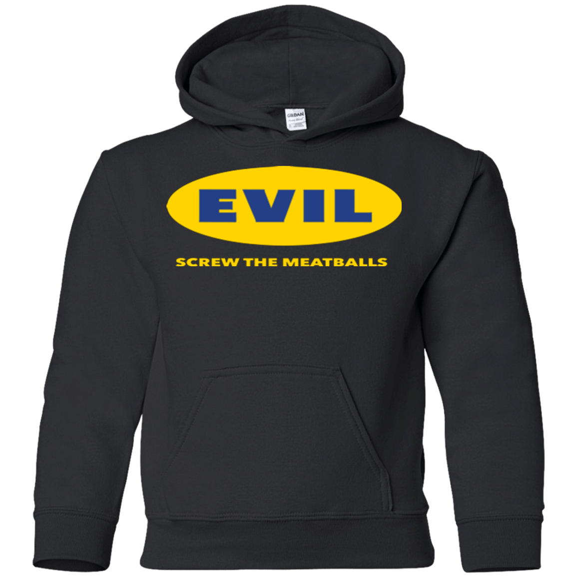 Sweatshirts Black / YS EVIL Screw The Meatballs Youth Hoodie