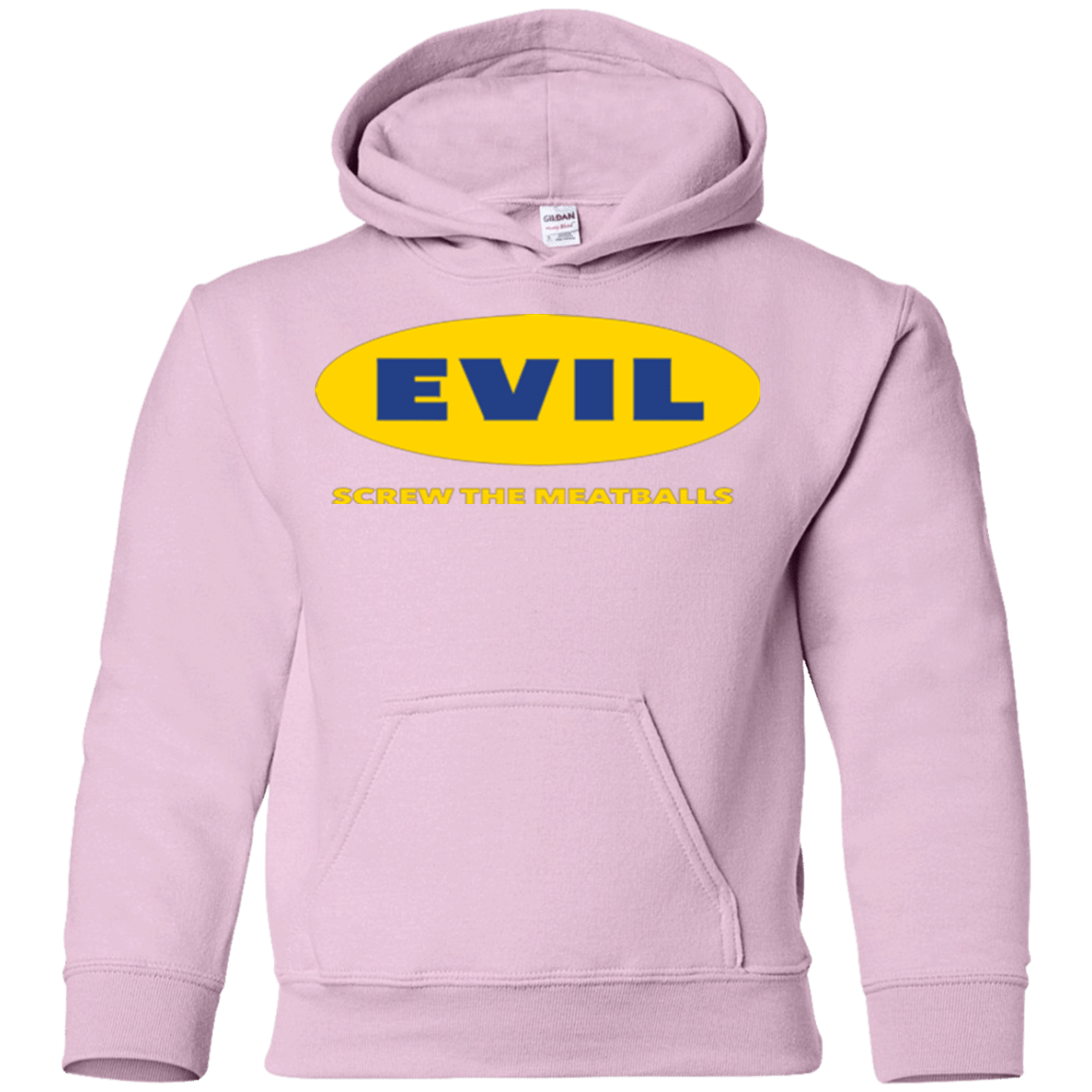 Sweatshirts Light Pink / YS EVIL Screw The Meatballs Youth Hoodie
