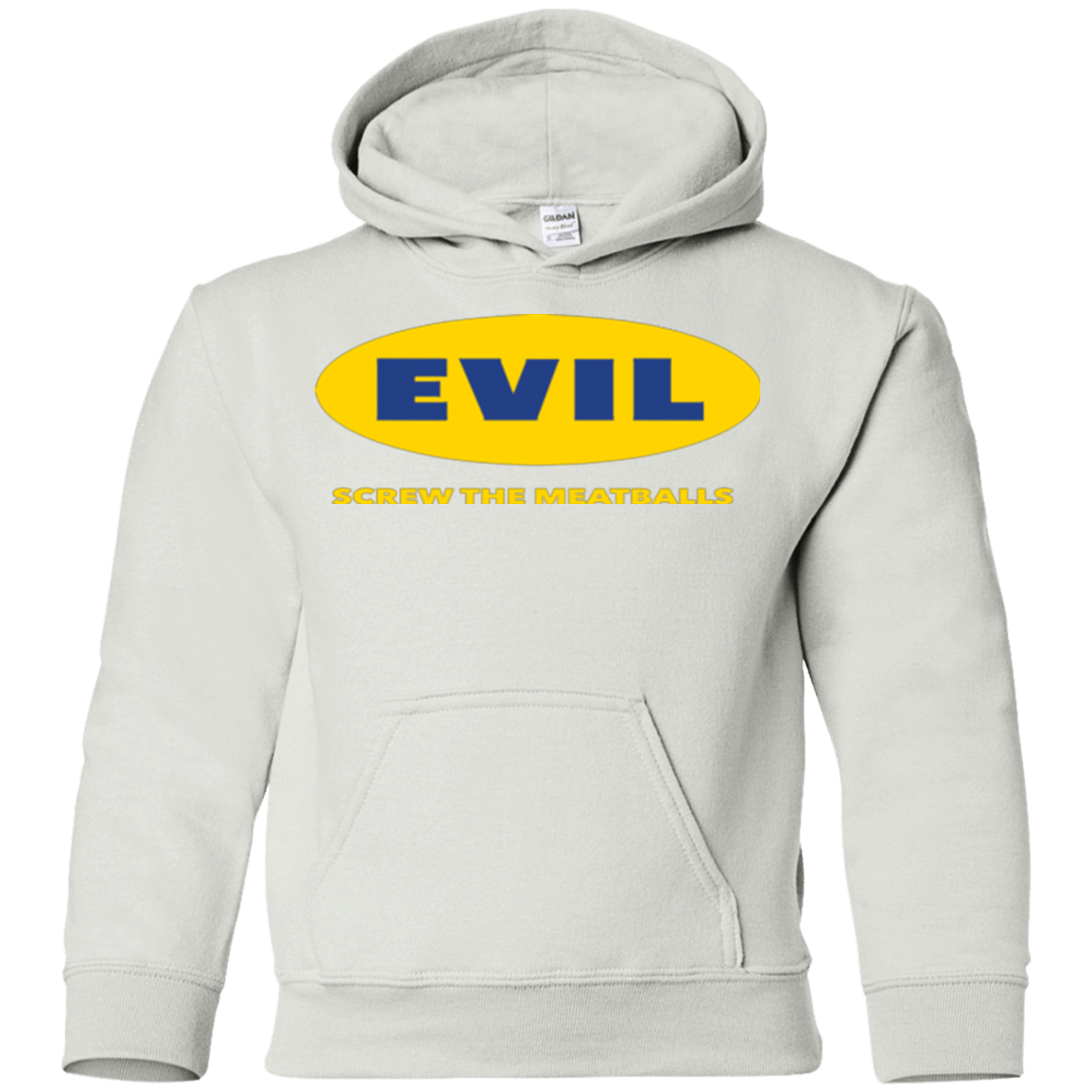 Sweatshirts White / YS EVIL Screw The Meatballs Youth Hoodie