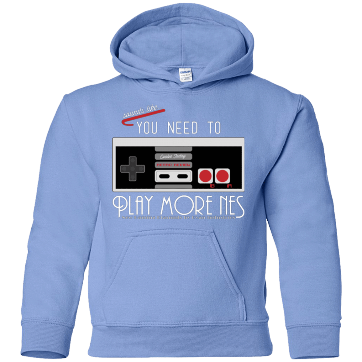 Sweatshirts Carolina Blue / YS Evolve Today! Play More NES Youth Hoodie