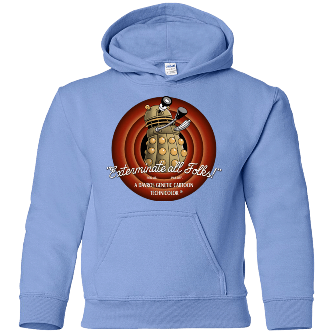 Sweatshirts Carolina Blue / YS Exterminate All Folks Youth Hoodie