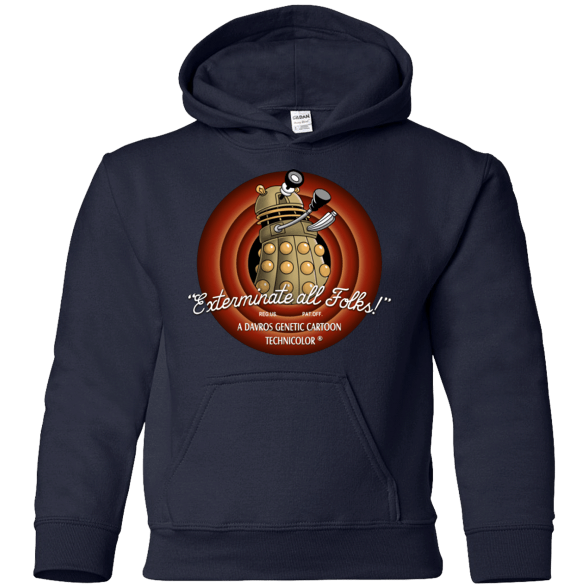 Sweatshirts Navy / YS Exterminate All Folks Youth Hoodie