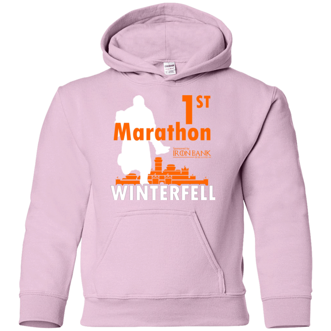 Sweatshirts Light Pink / YS First marathon Youth Hoodie